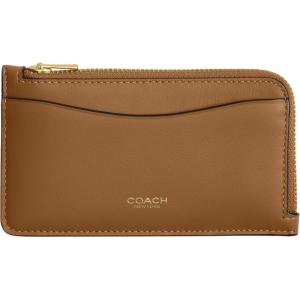imageCoach Womens Zip Case Travel AccessoryEnvelope Card HolderHoney Brown