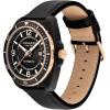 imageCOACH Charter Mens Sport Automatic Watch  Calfskin Leather Strap  SelfWinding  Premium Fashion  Gift for Him 445mmBlackRose Gold