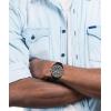imageCOACH Charter Mens Sport Automatic Watch  Calfskin Leather Strap  SelfWinding  Premium Fashion  Gift for Him 445mmBlackSilver