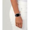 imageCoach Apple Watch Strap Compatible with 38mm 40mm 41mm Apple Watch Interchangeable Silicone Band Sleek Look Personalize Your StyleBlack