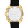 imageCoach Charter Mens Quartz Chronograph Watch Silicone Strap WaterResistant up to 3ATM  Sporty and Stylish  Gift for Him 445mmBlackGold