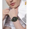 imageCoach Charter Mens Quartz Chronograph Watch Silicone Strap WaterResistant up to 3ATM  Sporty and Stylish  Gift for Him 445mmBlackGreen