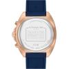 imageCoach Charter Mens Quartz Chronograph Watch Silicone Strap WaterResistant up to 3ATM  Sporty and Stylish  Gift for Him 445mmBlueRose Gold