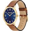 imageCoach Elliot Mens Watch  Sleek ampamp Minimalist Design  Timeless Style for Any Occasion  WaterResistantSaddleBlue