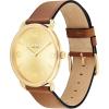 imageCoach Elliot Mens Watch  Sleek ampamp Minimalist Design  Timeless Style for Any Occasion  WaterResistantSaddleGold