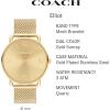 imageCoach Elliot Mens Watch Contemporary Elegance with Signature Detailing  Fashion Timepiece for Everyday WearGold Plated
