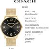 imageCoach Elliot Mens Watch Contemporary Elegance with Signature Detailing  Fashion Timepiece for Everyday WearGoldBlack
