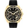 imageCoach Charter Mens Quartz Chronograph Watch Silicone Strap WaterResistant up to 3ATM  Sporty and Stylish  Gift for Him 445mmBlackGold