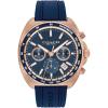 imageCoach Charter Mens Quartz Chronograph Watch Silicone Strap WaterResistant up to 3ATM  Sporty and Stylish  Gift for Him 445mmBlueRose Gold