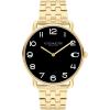 imageCoach Elliot 2H Quartz Watch for Men  Stainless Steel Wristwatch  Classic Minimalist  Water Resistant 3 ATM30 Meters  Premium Fashion Timepiece for Everyday Wear  41mmGold PlatedBlackWhite