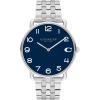 imageCoach Elliot 2H Quartz Watch for Men  Stainless Steel Wristwatch  Classic Minimalist  Water Resistant 3 ATM30 Meters  Premium Fashion Timepiece for Everyday Wear  41mmSilverBlue