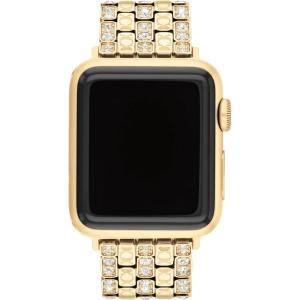 imageCoach Apple Watch Strap Compatible with 38mm 40mm 41mm Apple Watch Interchangeable Band Crystal Design for a Dazzling Look Personalize Your StyleGold