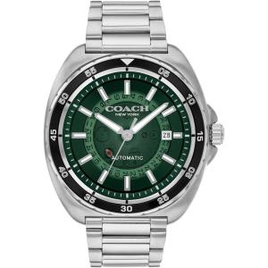 imageCoach Charter Mens 3H Multifunction Automatic Watch  Stainless Steel Bracelet  Water Resistant up to 5ATM50 Meters  Gift for Him  Premium Fashion  SelfWinding  445mmGreen