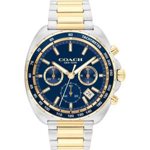 imageCoach Charter Mens Quartz Chronograph Watch Stainless Steel Bracelet  WaterResistant to 3ATM Modern Minimalist  Gift for Him 445mmBlue