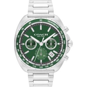 imageCoach Charter Mens Quartz Chronograph Watch Stainless Steel Bracelet  WaterResistant to 3ATM Modern Minimalist  Gift for Him 445mmGreen