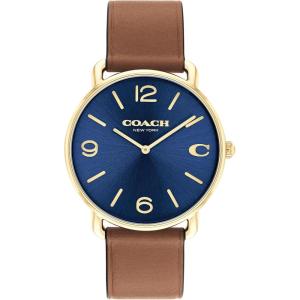 imageCoach Elliot Mens Watch  Sleek ampamp Minimalist Design  Timeless Style for Any Occasion  WaterResistantSaddleBlue
