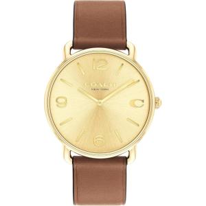imageCoach Elliot Mens Watch  Sleek ampamp Minimalist Design  Timeless Style for Any Occasion  WaterResistantSaddleGold