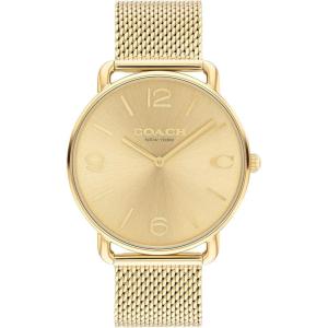 imageCoach Elliot Mens Watch Contemporary Elegance with Signature Detailing  Fashion Timepiece for Everyday WearGold Plated