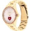 imageCOACH Brooks Womens Automatic Watch  38mm Stainless Steel Bracelet with CrystalSet Bezel  SelfWinding  Premium Everyday Fashion  Gift for HerGold PlatedRed Heart