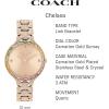 imageCOACH Chelsea Womens Watch  Stainless Steel Brilliance  Elegant and Classic Timepiece for Everday Wear and Special Occasions  32 MMCarnationAll Crystal