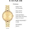 imageCOACH Chelsea Womens Watch  Stainless Steel Brilliance  Elegant and Classic Timepiece for Everday Wear and Special Occasions  32 MMGold PlatedGold Tone