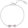 imageCoach Elliot Womens Gift Set  36mm Quartz Watch with Stainless Steel Mesh Strap  Includes Chain Bracelet with Bow  Gift for Her