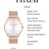 imageCoach Elliot Womens Watch  Modern Elegance with Iconic Tea Rose Detail  Chic Timepiece for Everyday Wear  Ideal Gift for Her  WaterResistant  36 mm36mm Rose GoldWhite