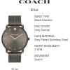 imageCoach Elliot Womens Watch  Modern Elegance with Iconic Tea Rose Detail  Chic Timepiece for Everyday Wear  Ideal Gift for Her  WaterResistant  36 mmGrey