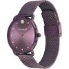 imageCoach Elliot Womens Watch  Modern Elegance with Iconic Tea Rose Detail  Chic Timepiece for Everyday Wear  Ideal Gift for Her  WaterResistant  36 mmPurpleTea Rose Dial