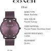 imageCoach Elliot Womens Watch  Modern Elegance with Iconic Tea Rose Detail  Chic Timepiece for Everyday Wear  Ideal Gift for Her  WaterResistant  36 mmPurpleTea Rose Dial