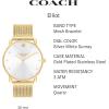 imageCoach Elliot Womens Watch  Modern Elegance with Iconic Tea Rose Detail  Chic Timepiece for Everyday Wear  Ideal Gift for Her  WaterResistant  36 mmSilverGold