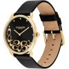 imageCoach Elliot Womens Watch  Sleek Design with Scattered Charms  Timeless Style for Every Occasion  Gift for Her  WaterResistant  36 mmBlackGold