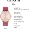 imageCoach Elliot Womens Watch  Sleek Design with Scattered Charms  Timeless Style for Every Occasion  Gift for Her  WaterResistant  36 mmRouge