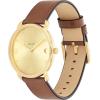 imageCoach Elliot Womens Watch  Sleek and Minimalist in Design  Timeless Style for Any Occasion  Gifts for Her  WaterResistant  36 mmSaddleGold Tone