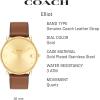 imageCoach Elliot Womens Watch  Sleek and Minimalist in Design  Timeless Style for Any Occasion  Gifts for Her  WaterResistant  36 mmSaddleGold Tone