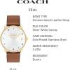 imageCoach Elliot Womens Watch  Sleek and Minimalist in Design  Timeless Style for Any Occasion  Gifts for Her  WaterResistant  36 mmSaddleWhite