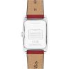 imageCoach Reese Womens Watch  2H Quartz Tank Watch with Genuine Leather Strap  Water Resistant 3 ATM30 Meters  Premium Fashion Timepiece for Everyday Style  24mmRed