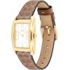 imageCoach Reese Womens Watch  2H Quartz Tank Watch with Genuine Leather Strap  Water Resistant 3 ATM30 Meters  Premium Fashion Timepiece for Everyday Style  24mmTan