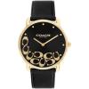 imageCoach Elliot Womens Watch  Sleek Design with Scattered Charms  Timeless Style for Every Occasion  Gift for Her  WaterResistant  36 mmBlackGold