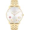 imageCoach Elliot Womens Watch  Sleek Design with Scattered Charms  Timeless Style for Every Occasion  Gift for Her  WaterResistant  36 mmGold PlatedSilver White