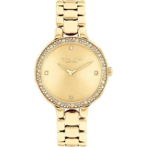 imageCOACH Chelsea Womens Watch  Stainless Steel Brilliance  Elegant and Classic Timepiece for Everday Wear and Special Occasions  32 MMGold PlatedGold Tone