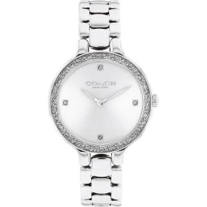 imageCOACH Chelsea Womens Watch  Stainless Steel Brilliance  Elegant and Classic Timepiece for Everday Wear and Special Occasions  32 MMSilver