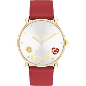 imageCoach Elliot Womens 2H Quartz Watch  Calfskin Leather Strap  Sparkling Crystal Accents  Premium Fashion Everyday Wear  Gift for Her  36mm