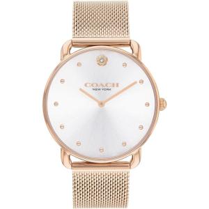 imageCoach Elliot Womens Watch  Modern Elegance with Iconic Tea Rose Detail  Chic Timepiece for Everyday Wear  Ideal Gift for Her  WaterResistant  36 mm36mm Rose GoldWhite