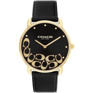 imageCoach Elliot Womens Watch  Sleek Design with Scattered Charms  Timeless Style for Every Occasion  Gift for Her  WaterResistant  36 mmBlackGold
