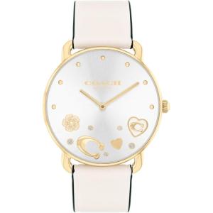 imageCoach Elliot Womens Watch  Sleek Design with Scattered Charms  Timeless Style for Every Occasion  Gift for Her  WaterResistant  36 mmGold PlatedOff White
