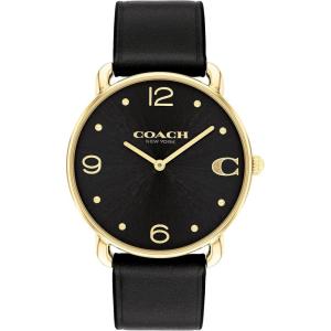 imageCoach Elliot Womens Watch  Sleek and Minimalist in Design  Timeless Style for Any Occasion  Gifts for Her  WaterResistant  36 mmBlackGold Tone