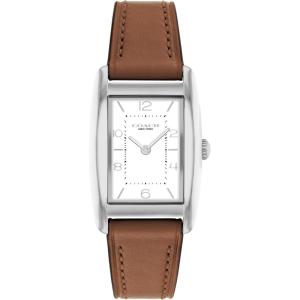 imageCoach Reese Womens Watch  2H Quartz Tank Watch with Genuine Leather Strap  Water Resistant 3 ATM30 Meters  Premium Fashion Timepiece for Everyday Style  24mmSaddle