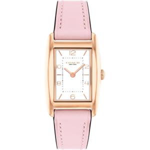 imageCoach Reese Womens Watch  2H Quartz Tank Watch with Genuine Leather Strap  Water Resistant 3 ATM30 Meters  Premium Fashion Timepiece for Everyday Style  24mmBlush