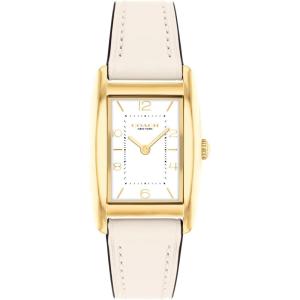 imageCoach Reese Womens Watch  2H Quartz Tank Watch with Genuine Leather Strap  Water Resistant 3 ATM30 Meters  Premium Fashion Timepiece for Everyday Style  24mmChalk